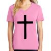 Women's Core Cotton V Neck Tee Thumbnail